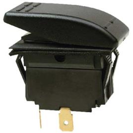 Rocker Switch Mom Off Non Iluminated 2 Terminals Black