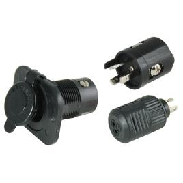 Marinco Connectpro Receptacle / Plug / 6 Gauge Adapter Kit One Size Black