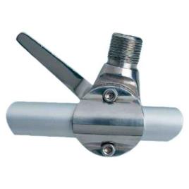 Glomex Suporte Giratório Em Trilho 22-25 mm Stainless Steel