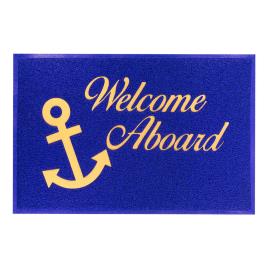Welcome 60 x 90 cm (with backing) Blue