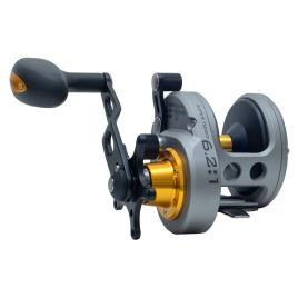 Fin-nor Molinete Trolling Lethal Lever Drag 16 Silver / Black / Gold