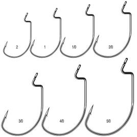 Vmc 7316 1x Strong Wide Gap Worm 2 Black Nickel (100 pcs)