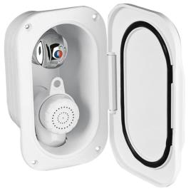 Case Shower Mixer Tap 5 m Hose White