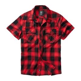 Camisa Manga Curta Check 4XL Red / Black
