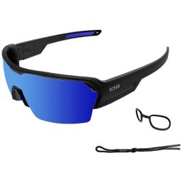 Ocean Sunglasses Oculos Escuros Race Blue Nosepad / Tips / CAT3 Matte Black