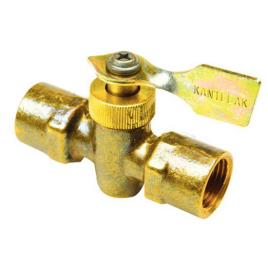 Two Way Fuel Line Valve 6 x 6 mm Male / Female Yellow