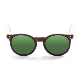 Óculos De Sol De Madeira Lizard One Size Brown Dark / Green
