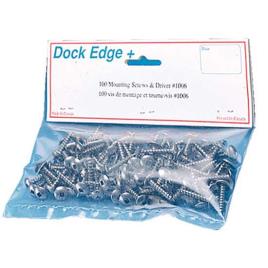 Dock Edge Mounting Screws & Driver Stainless Steel One Size