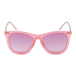Ocean Sunglasses Oculos Escuros Genova Transparent Pink / Metal Gold Temple / CAT2 Transparent Gradient Violet