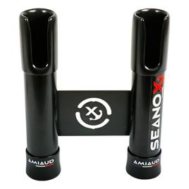 Seanox 2 Rods Stainless Steel Rod Rack One Size Black