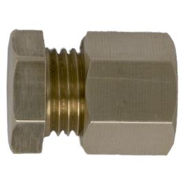 Latão De Fim De Curso Com Porca De Compressão 8 Mm One Size