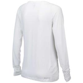 Camiseta De Manga Comprida Solar Pro Solid L White