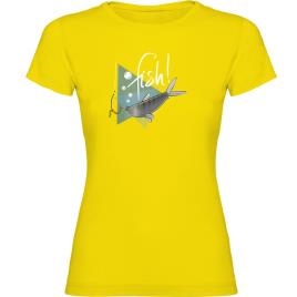 Camiseta De Manga Curta Fish L Yellow