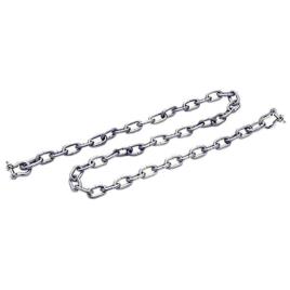 Galvanized Anchor Lead Chain With Shackles 8 mm x 1.5 m Chrome