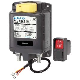 Blue Sea Systems Remote Battery Switch With Manual Control 24v One Size Black