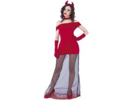 Fato de Mulher  Diaba Com Tul (Tam: M/L)