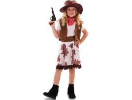 Fato de Menina DISFRAZZES Cowgirl Colete (Tam: 5 a 6 anos)