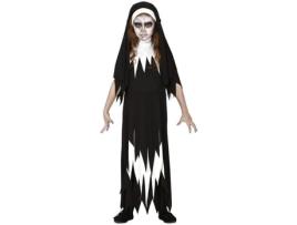 Fato de Menina  Freira Zombie (Tam: 7 a 9 anos)