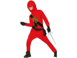 Fato de Menino  Ninja Vermelho (Tam: 10 a 12 Anos)