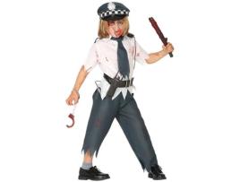 Fato de Menino  Polícia Zombie (Tam: 7 a 9 anos)