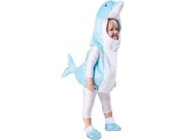 Fato de Bebé DISFRAZZES Golfinho Azul Infantil (Tam: 1 a 2 anos)