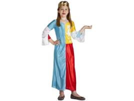 Fato de Menina  Rainha Medieval (Tam: 10 a 12 Anos)