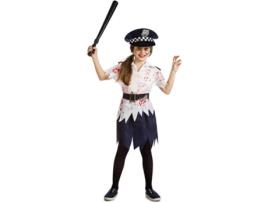 Fato de Menina  Polícia Zombie (Tam: 7 a 9 anos)