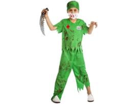 Fato de Menino  Cirurgião Zombie (Tam: 5 a 6 anos)