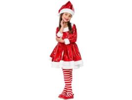 Fato de Menina  Mãe Natal Eléctrica (Tam: 5 a 6 anos)
