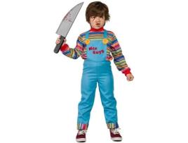 Fato de Menino  Boneco Diabólico (Tam: 10 a 12 Anos)