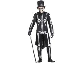 Fato de Homem  Esqueleto Elegante (Tam: S)