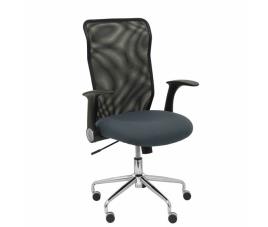 Silla de Oficina Minaya respaldo malla negro asiento bali gris oscuro