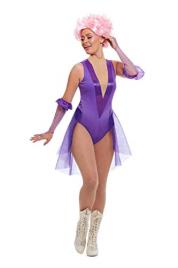 Fato de Mulher DISFRAZZES Trapezista Roxo (Tam: M - 40/42)