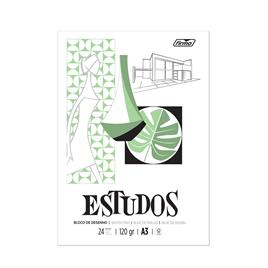 FIRMO Bloco de Desenho Estudos, A3, 120 g/m², 24 Folhas