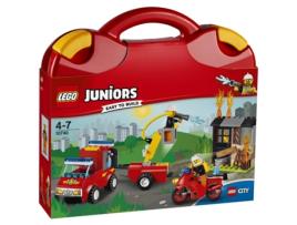 LEGO Juniors:  Mala de Bombeiros Sapadores - 10740 (Idade mínima: 4 - 110 Peças)