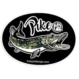 Hotspot Design Sticker Pike Camo 30 x 22 cm Multicolor