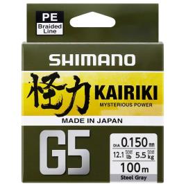Shimano Fishing Fio Kairiki G5 150 M 0.230 mm Steel Grey