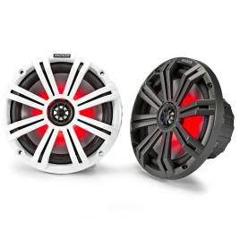 Alto Falante Km 8´´ Led Coaxial 300W Charcoal / White