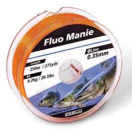 Zebco Monofilamento Trophy Manie 250 M 0.300 mm Fluo Red