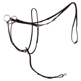 Thiedemannn Com Rédeas Martingale Lancaster Full Black / Silver