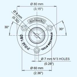 Glomex Deck Mount One Size Stainless Steel