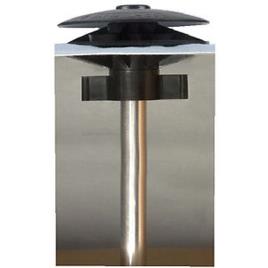 Support Pole Vent Ii 56 x 178 cm Chrome