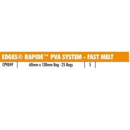 Edges Rapide Load Pva Bag System Fast Melt 85 x 140 mm Transparent