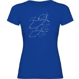 Camiseta De Manga Curta Tuna 2XL Royal Blue