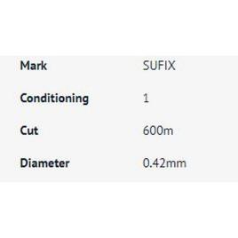 Sufix Monofilamento Key Lime Igfa 600 M 0.680 mm Lime Neon