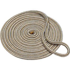 Double Braid Nylon Dock Line 13 Mm 4.6 m Gold / White