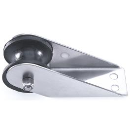 Bow Roller 155 x 51 mm Grey