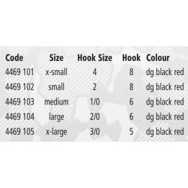 Quantum Fishing 4street Offset Hook 2 DG Black Red