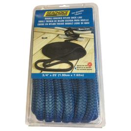 Seachoice Double Braided Dock Line 19 Mm 7.6 m Blue