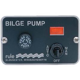 Rule Pumps Deluxe Panel Switch 24 / 32V Black